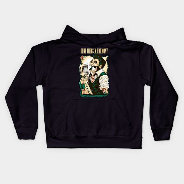 BONE THUGS-N-HARMONY RAPPER Kids Hoodie by Tronjoannn-maha asyik 